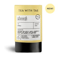 Mini chamomile tea tube by Tea with Tae with five tea bags, featuring a colorful, compact packaging for soothing herbal tea.