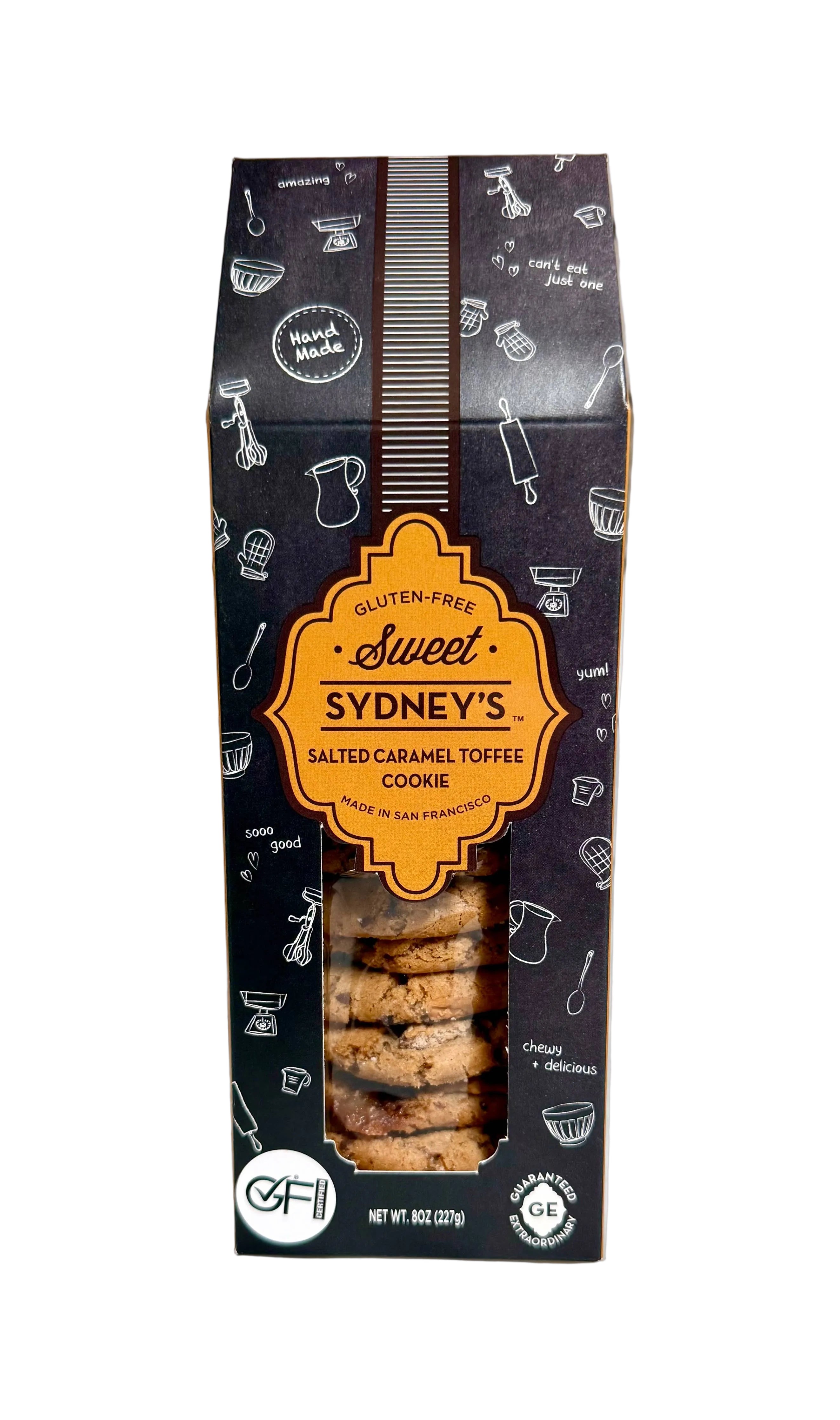 Sweet Sydney's Salted Caramel Toffee Cookies - 12 Pack