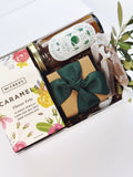 Colorful flowers in bloom gift box from Poppins & Post, showcasing vibrant floral arrangements in a decorative box.