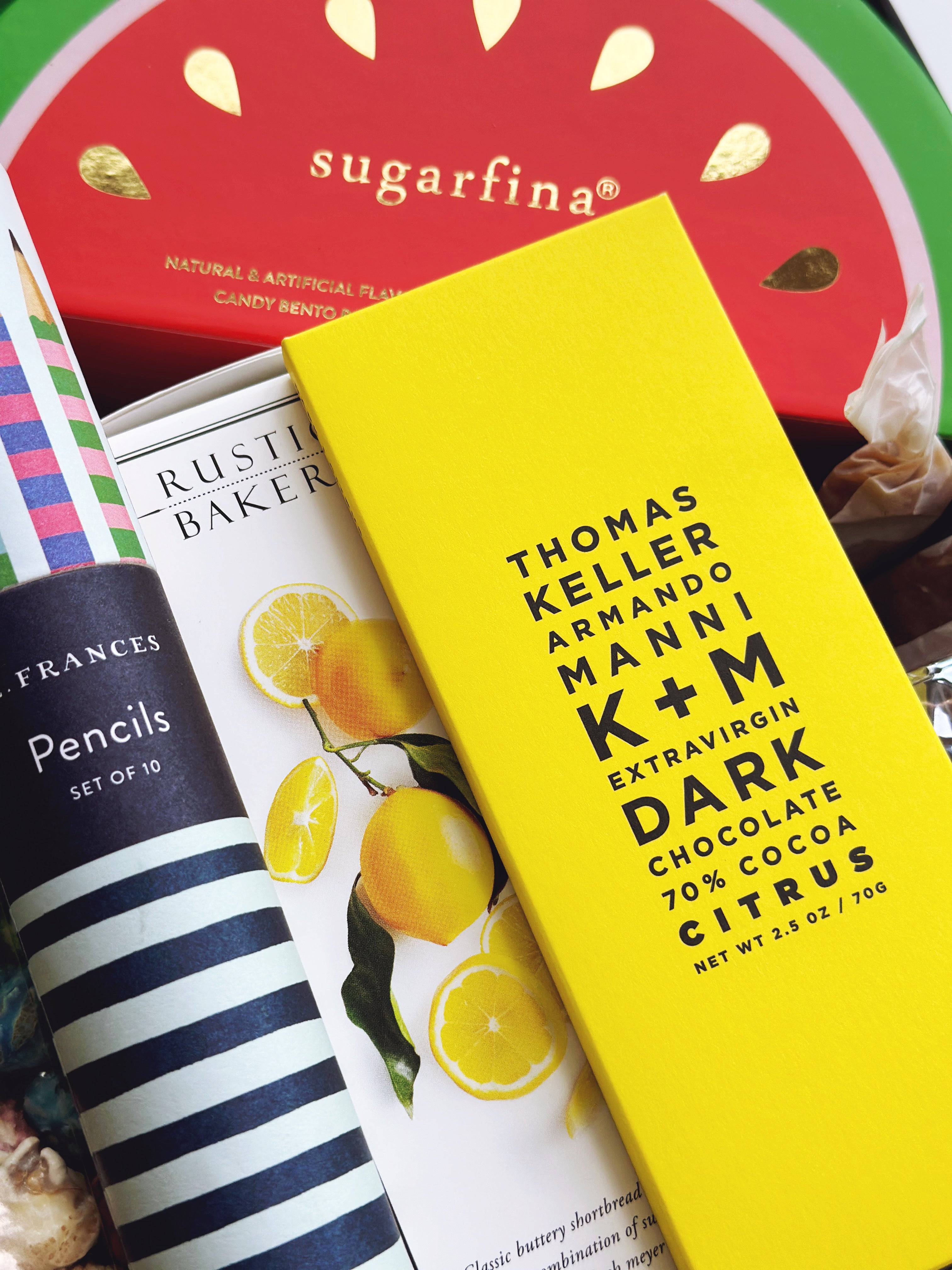 Thomas Keller Chocolate Bar and Rustic Bakery Cookies